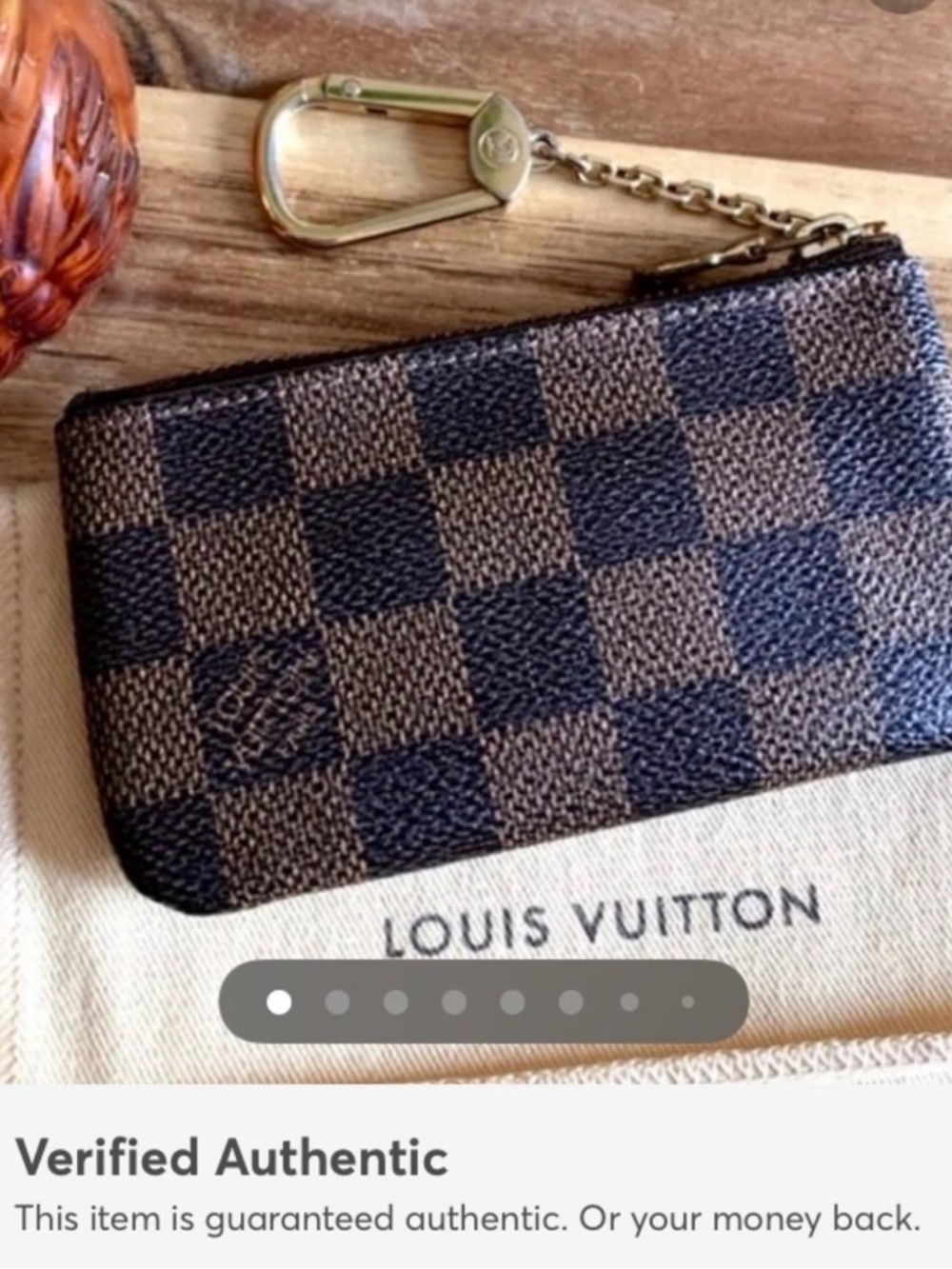 Louis Vuitton Damier Ebene Key cles & Card Holder -